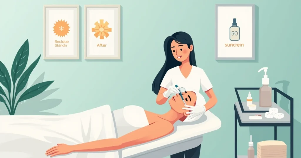 Profissional de estética fazendo limpeza de pele com extração suave em ambiente de clínica moderna